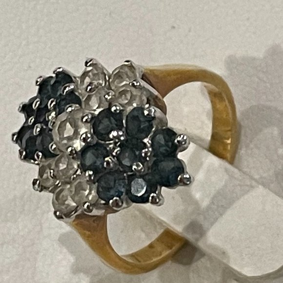 Simulated Sapphire Ring - Picture 2 of 6